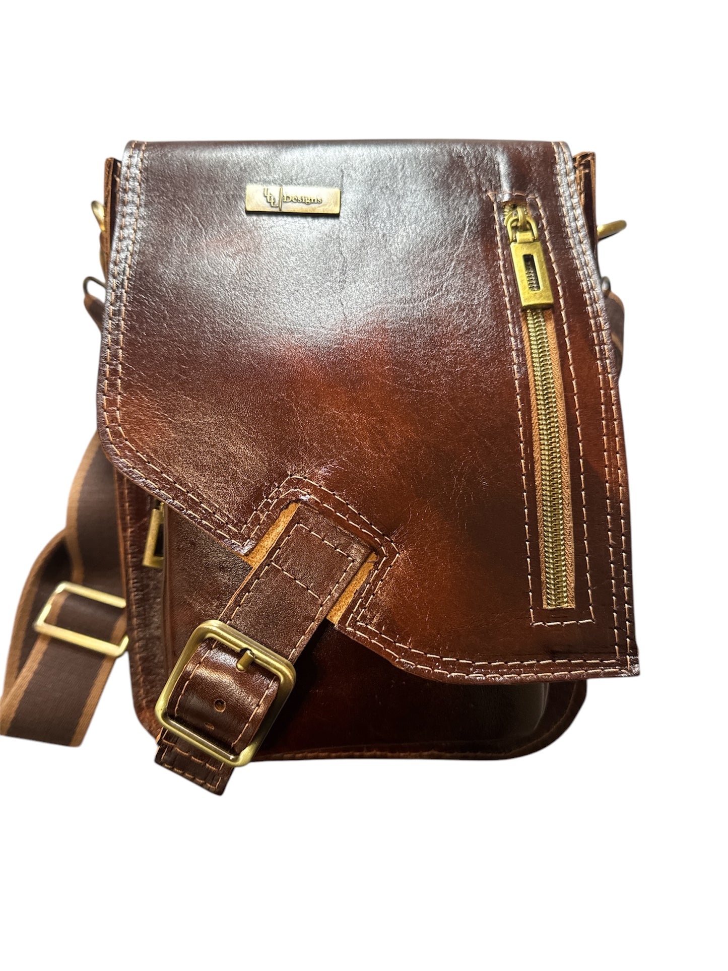 Jeronimo Leather Messenger Bag