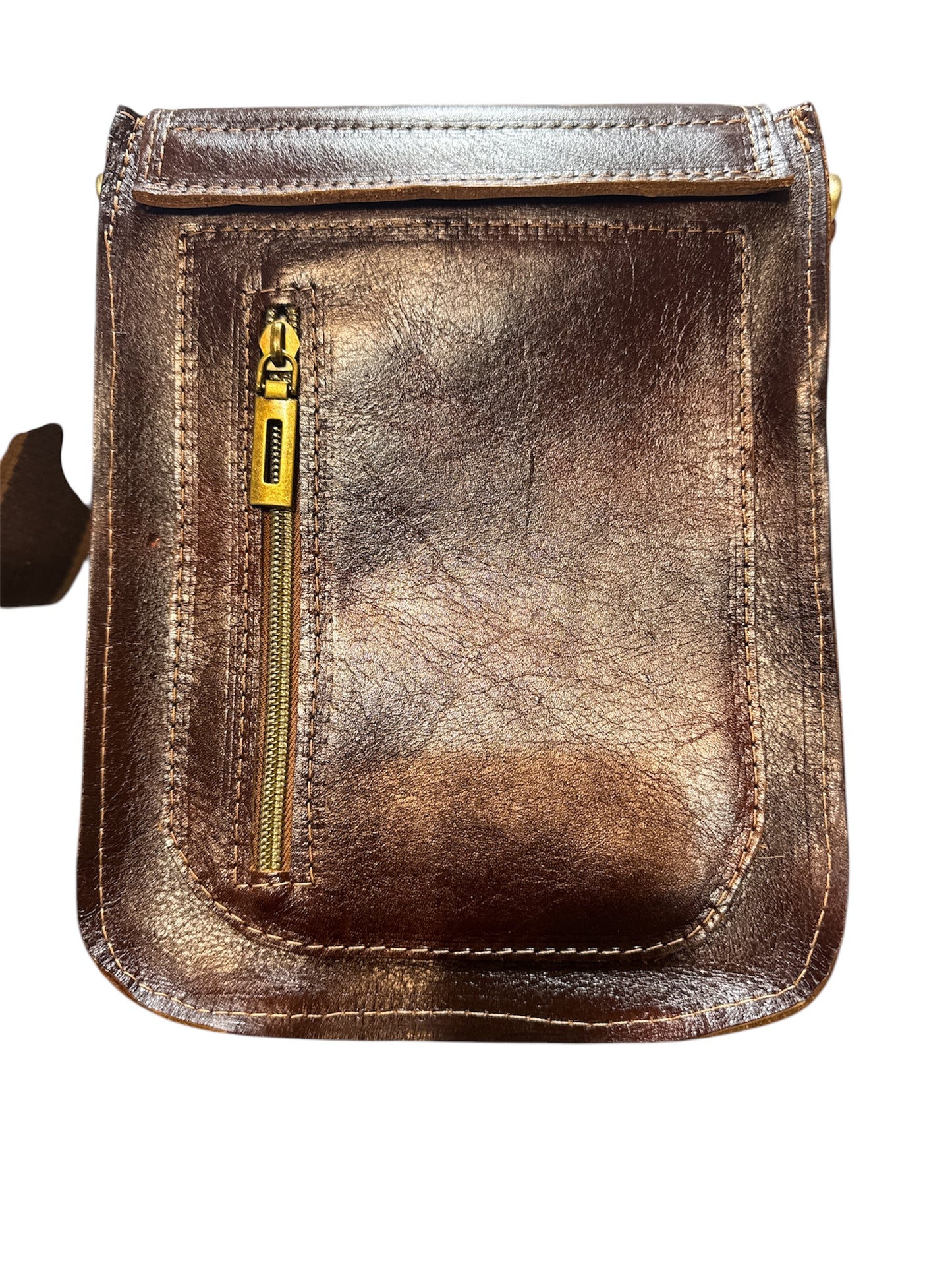 Jeronimo Leather Messenger Bag